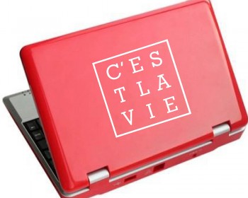 C'est La Vie Quote Wall Decal Mac Sticker Motivational Quote Decals C'est La Vie Quote Wall Decal Mac Sticker Motivational Quote Decals